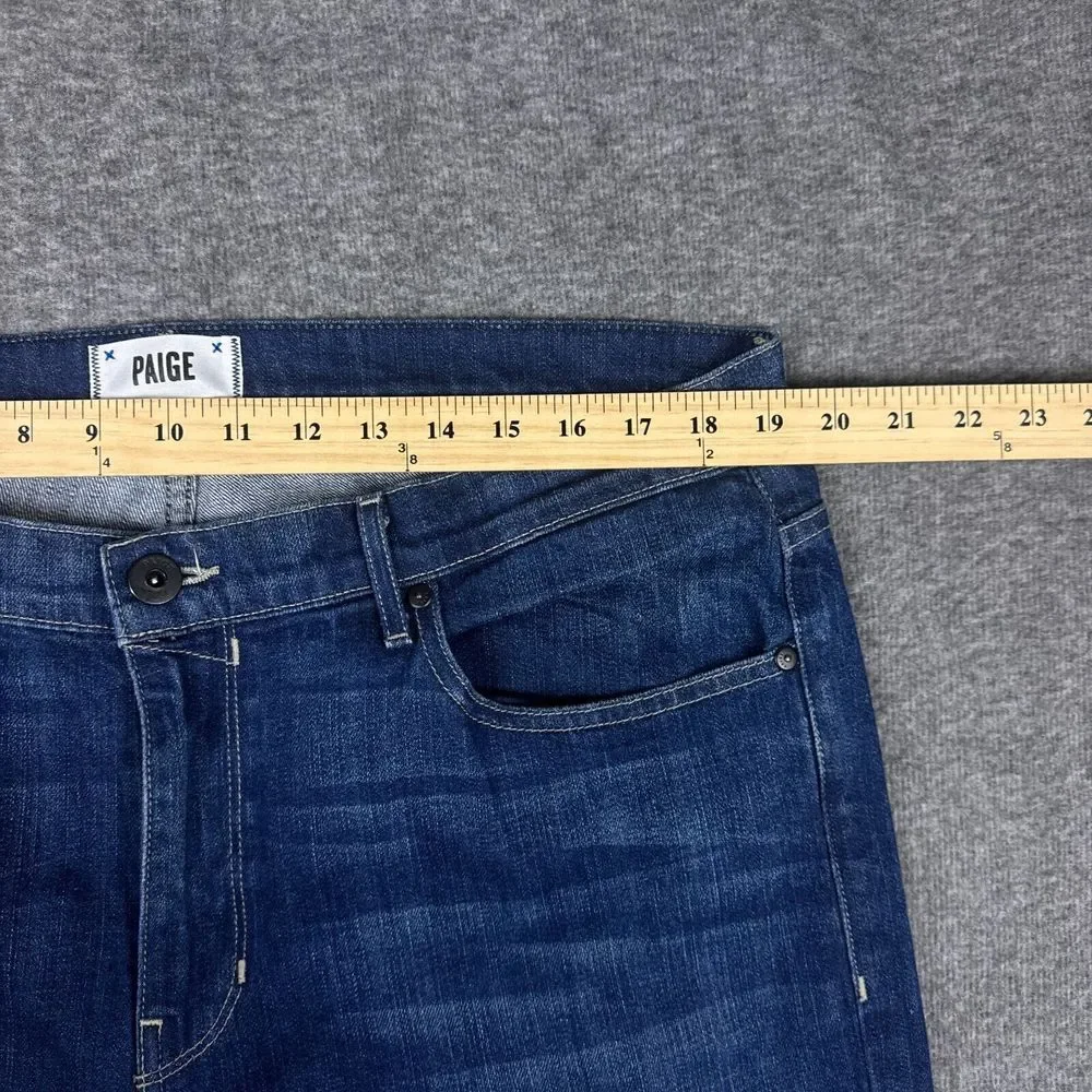 Paige Normandie Jeans Mens 38x35 Blue Denim Straight‎ Stretch Modern Casual USA